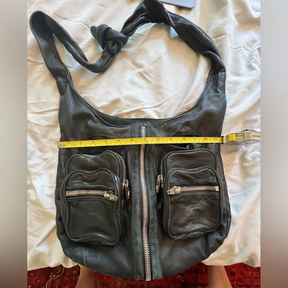 Alexander Wang “Donna” Black Leather Hobo Bag